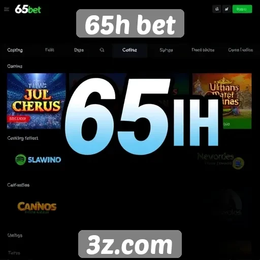 Diversidade de jogos no catálogo do 65h bet